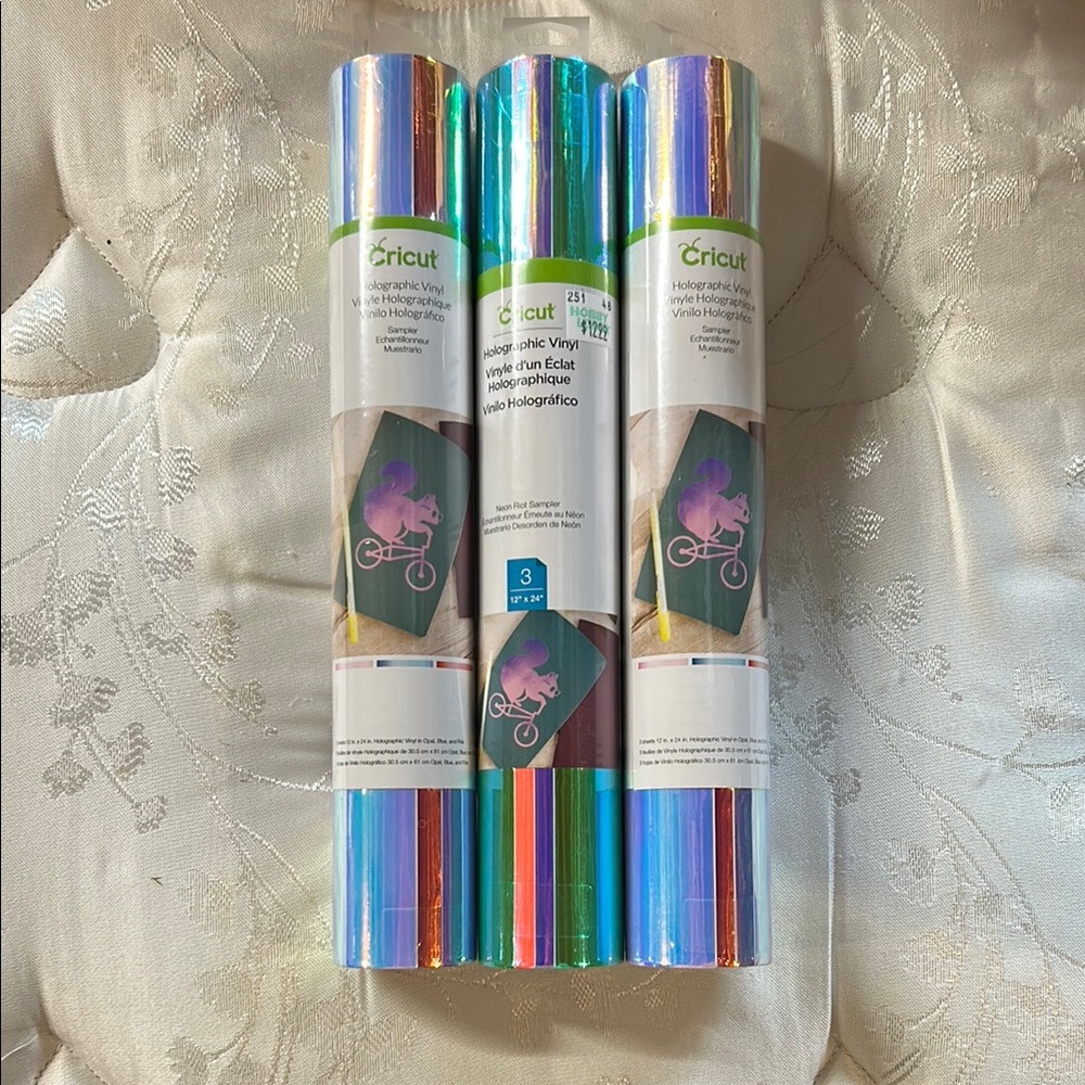 Cricut Holographic Party Decoration Rolls Multicolor